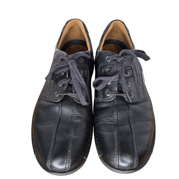 ECCO Fusion Bicycle Toe Tie Black Leather Comfort Shoes Men\'s EU42, US 8/8.5 main image 4